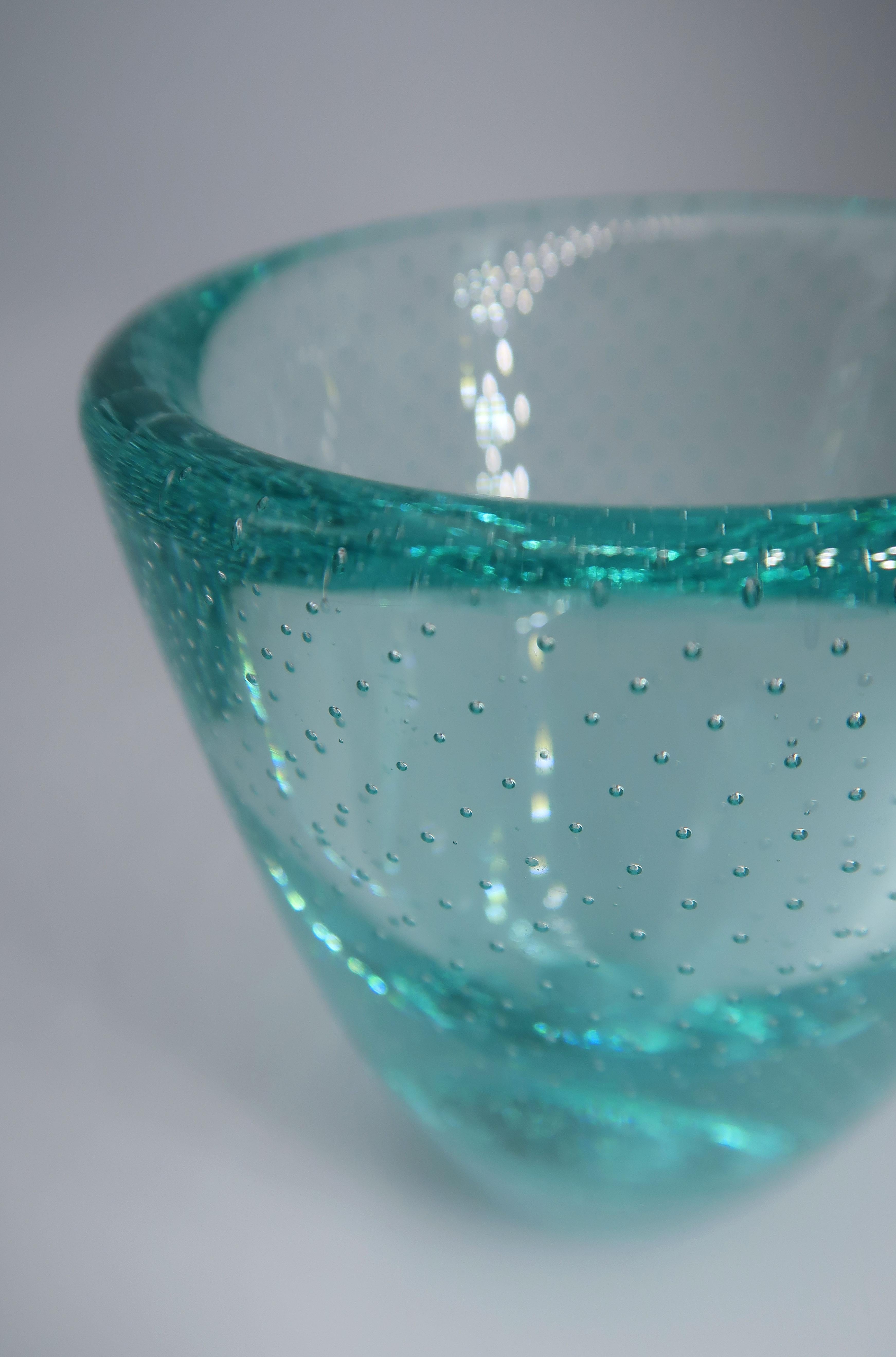 glass with bubbles antique