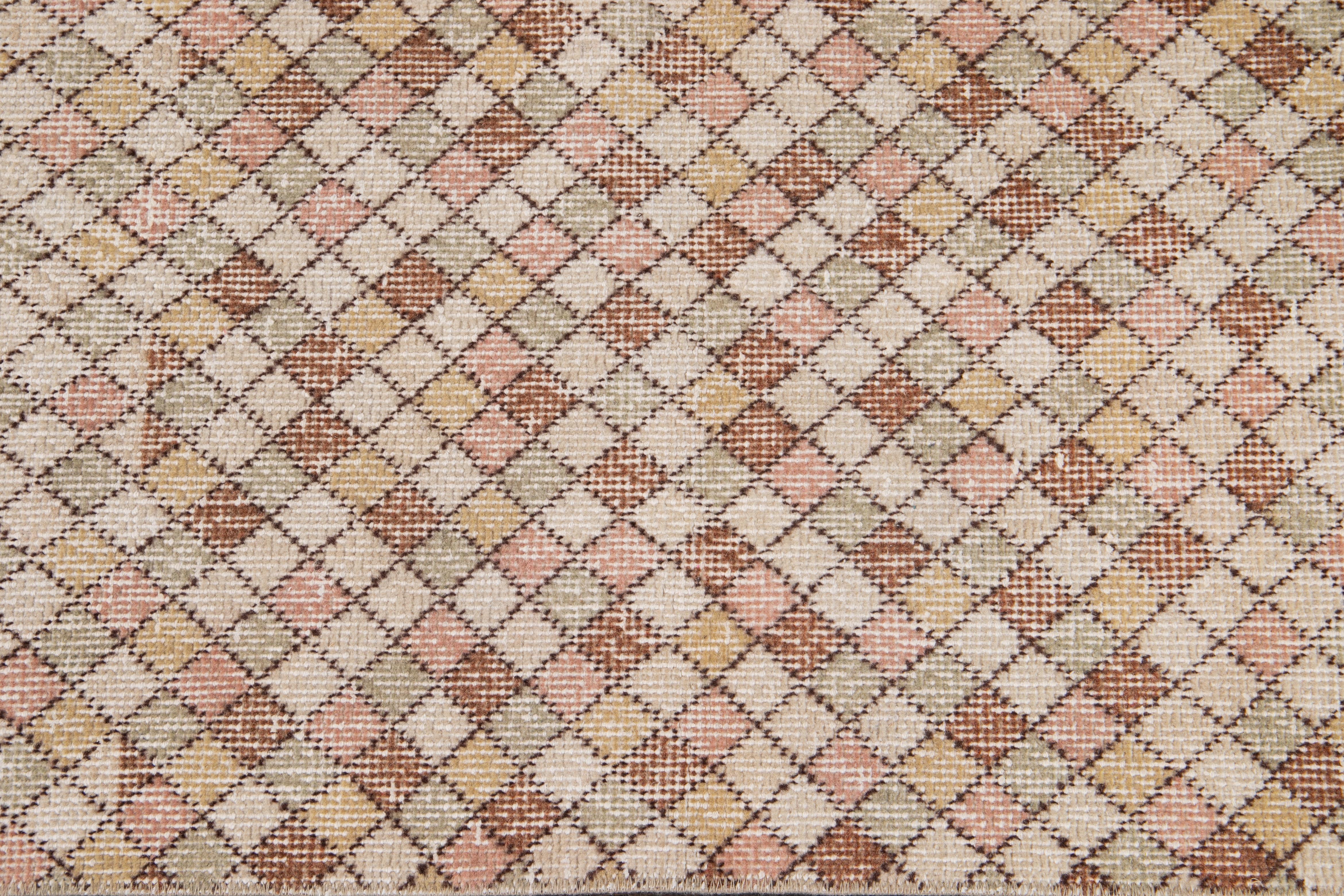 Art déco-Wollteppich im Vintage-Stil im Angebot 3