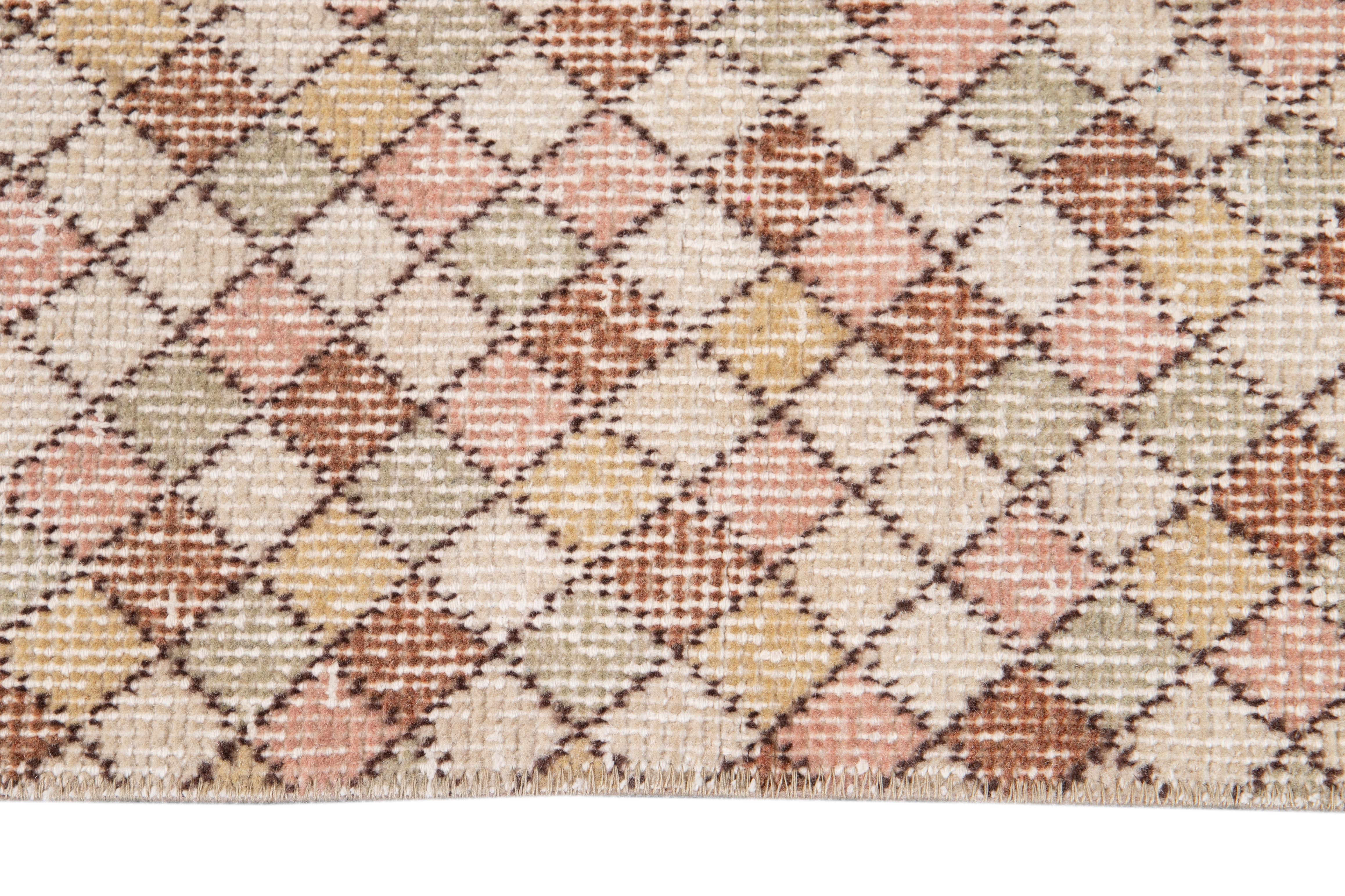 Art déco-Wollteppich im Vintage-Stil im Angebot 2