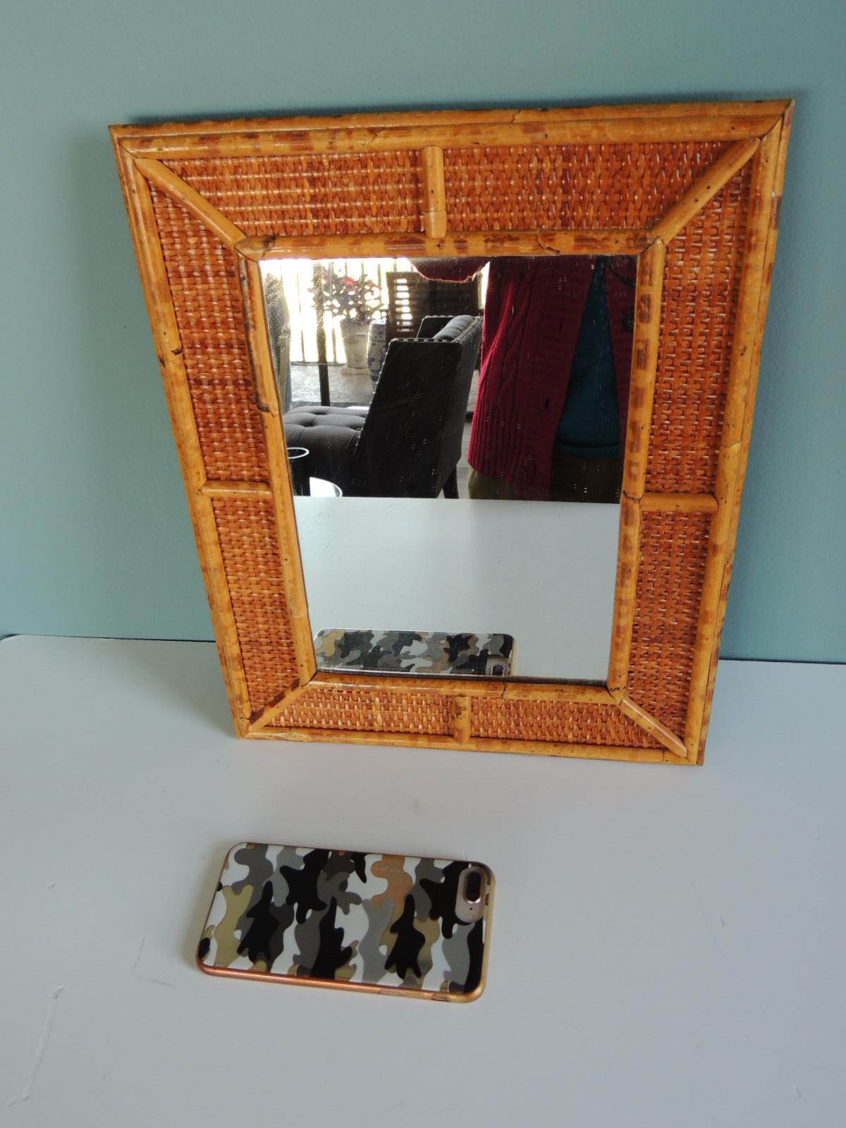 small bamboo mirror