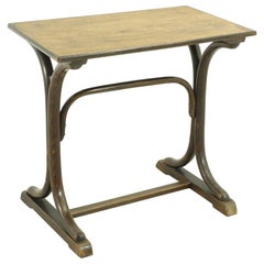 Small Vintage Beech and Plywood Side Table