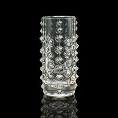 Small Vintage Bohemian Flower Vase, Czech, Art Glass, Posy Sleeve, Circa 1970