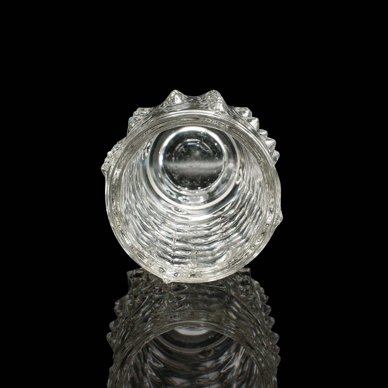 XX secolo Piccolo vaso da fiori boemo d'epoca, ceco, vetro artistico, manica di pose, Circa 1970 in vendita