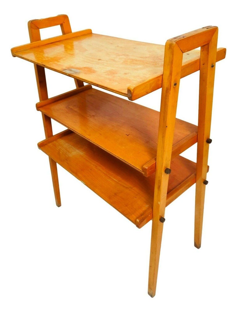 Small Vintage Bookcase, Shelf, Made in Italy, in the Style of Ico