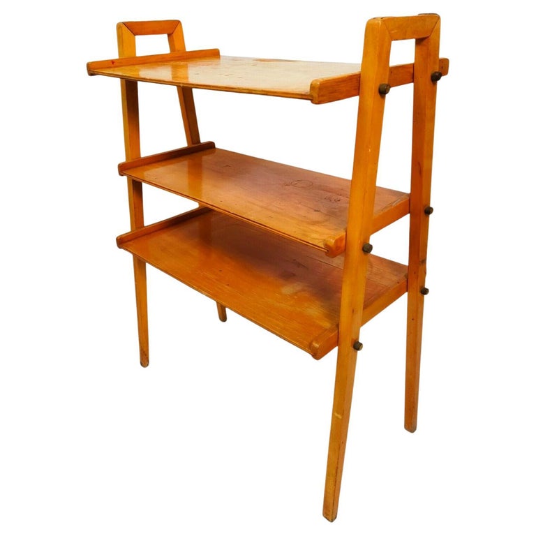 Small Vintage Bookcase, Shelf, Made in Italy, in the Style of Ico