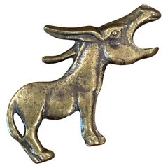 Small Retro Brass Donkey Bottle Opener