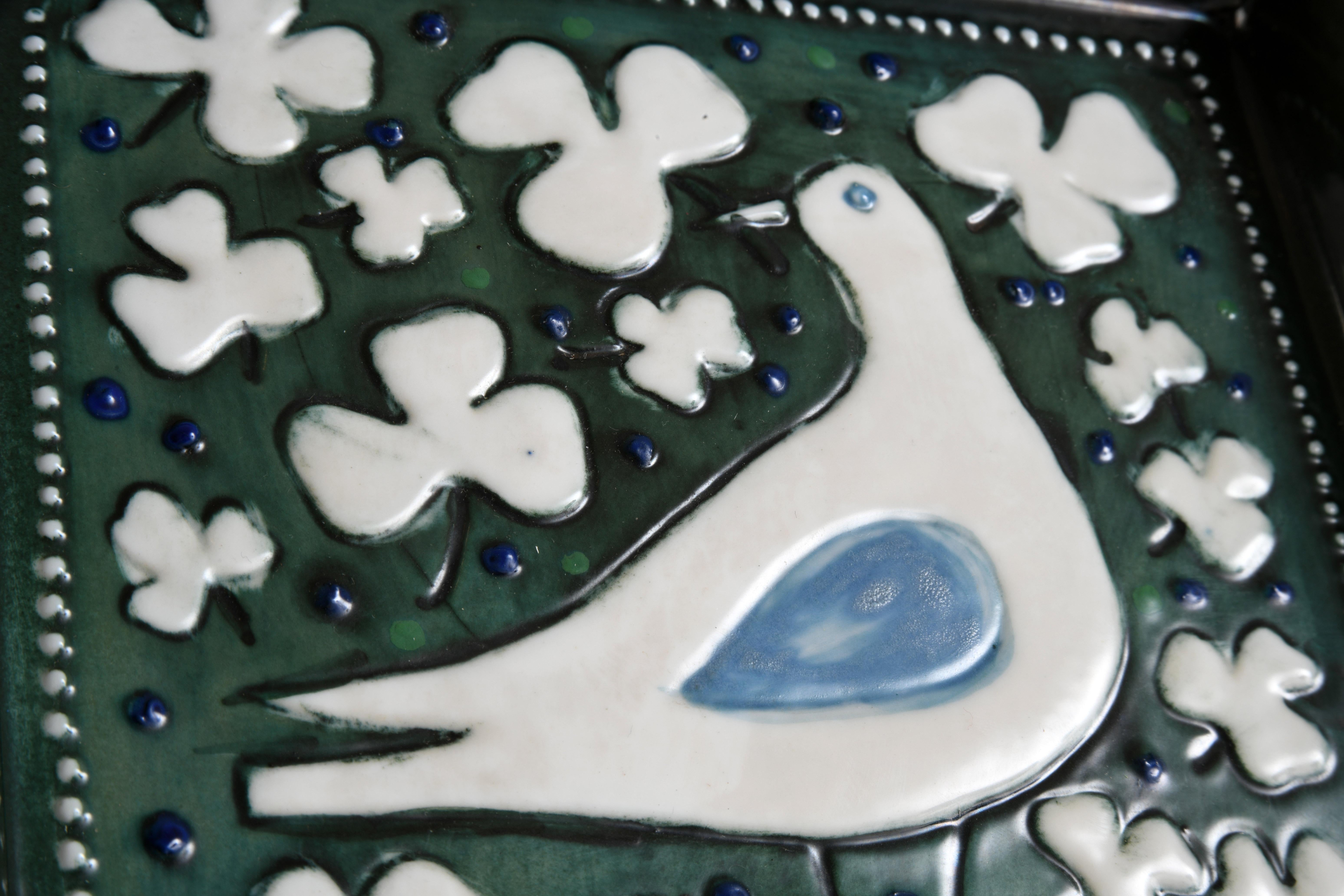 Small vintage ceramic dish designed by Sylvia Leuchovius in the 60s/70s in vendita 5