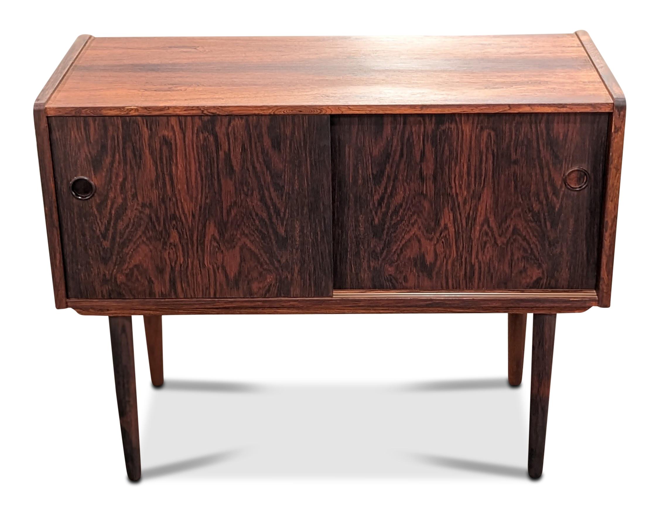 Mid-Century Modern Small Vintage Danish Midcentury Rosewood Cabinet, 012304