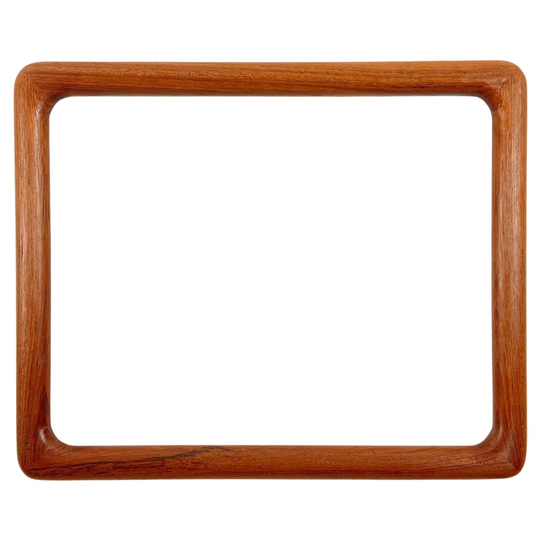 Frames Framing Vintage Teak wood frame rounded corners