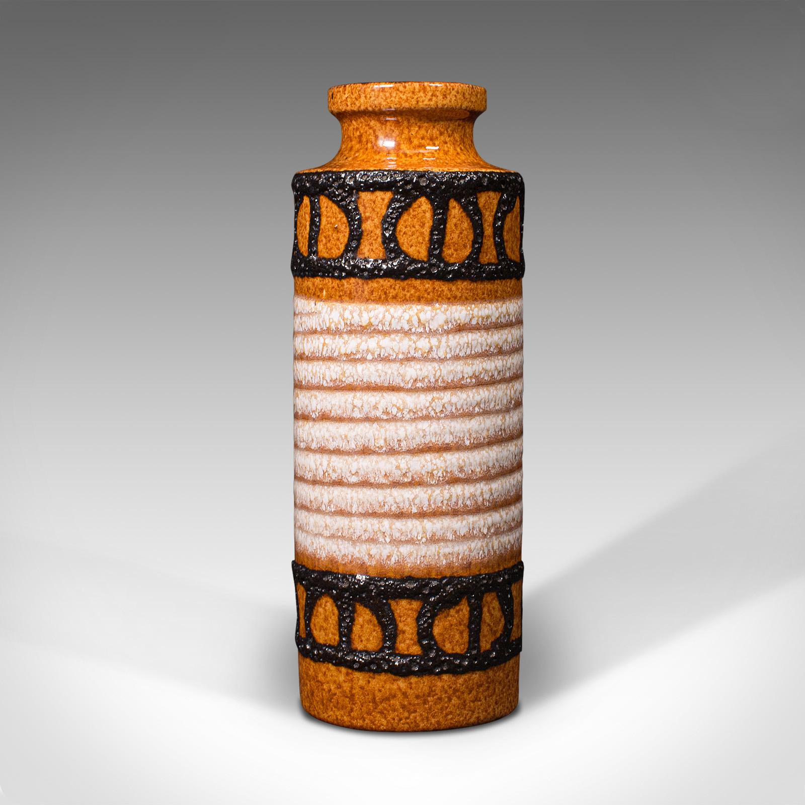 Dekorative Posy-Vase im Vintage-Stil, Deutsch, Keramik, Lava, Blumentopf, ca. 1960 im Zustand „Gut“ im Angebot in Hele, Devon, GB