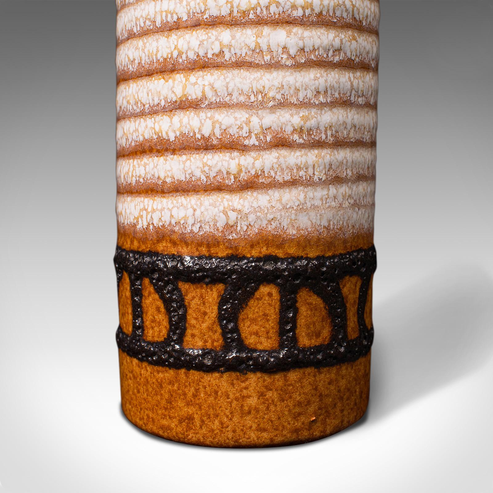 Dekorative Posy-Vase im Vintage-Stil, Deutsch, Keramik, Lava, Blumentopf, ca. 1960 im Angebot 5