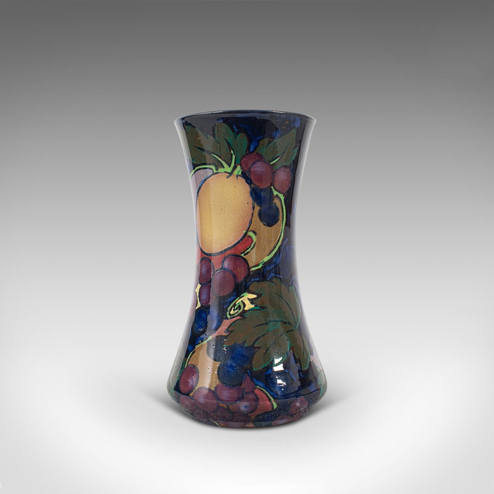 British Small Vintage Decorative Vase, English, Ceramic, Baluster, Display, circa 1930 For Sale