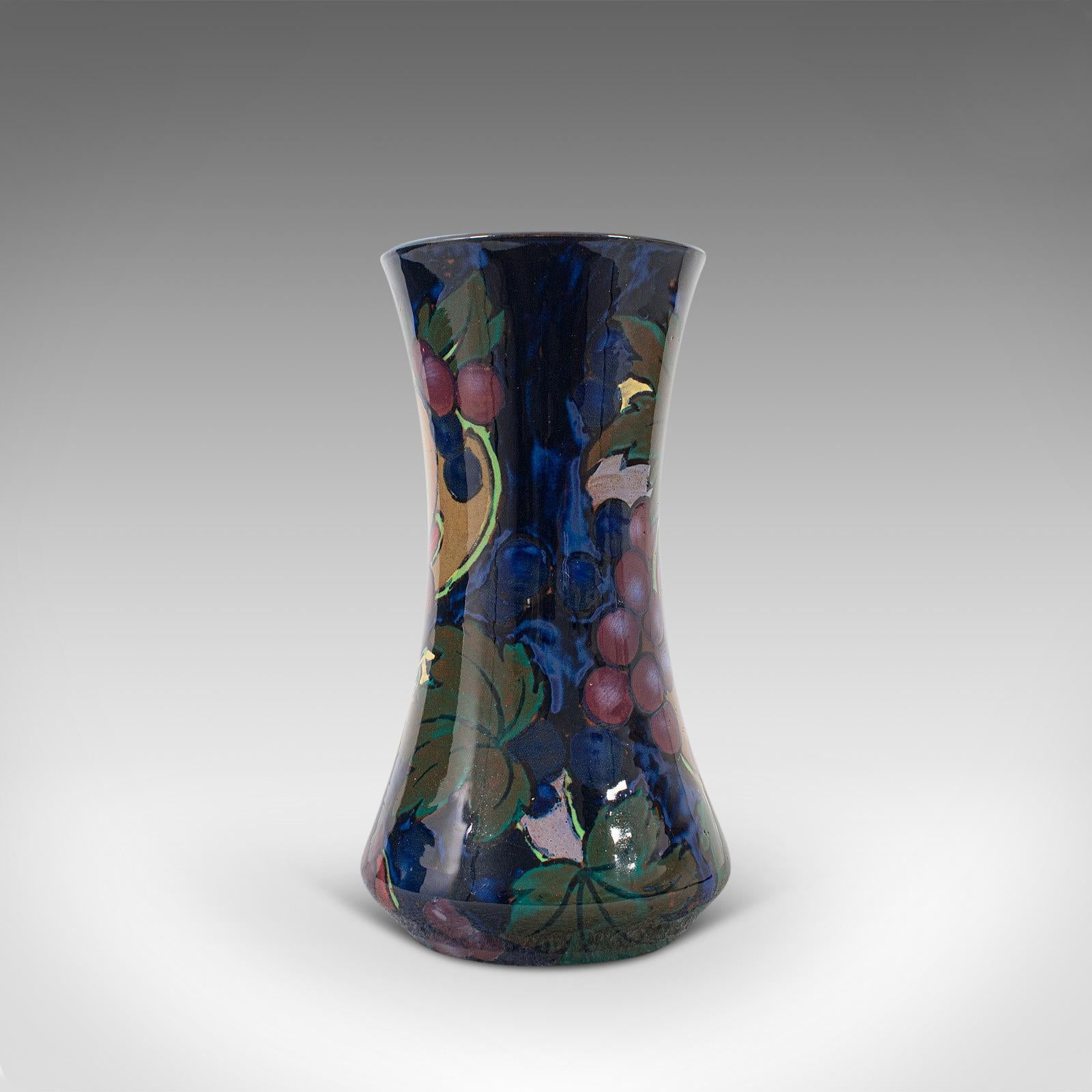 20th Century Small Vintage Decorative Vase, English, Ceramic, Baluster, Display, circa 1930 For Sale