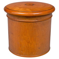 Petit pot à dés vintage, anglais, cèdre, jeux, boîte à souvenirs, Treen, Circa 1930