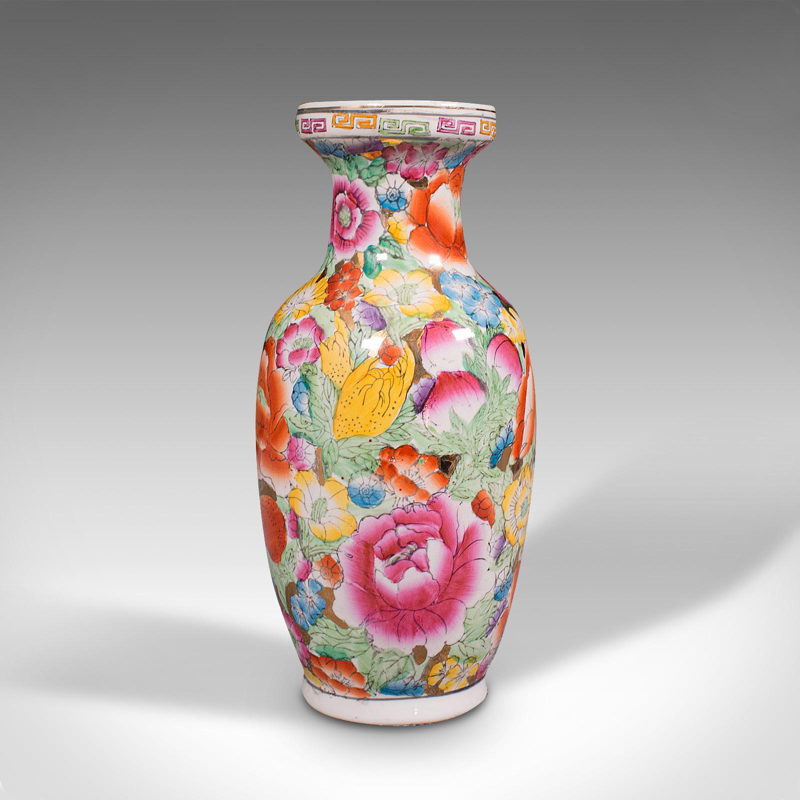 Small Vintage Display Vase, Chinese, Posy, Baluster Urn, Mid 20th Century, 1950 1