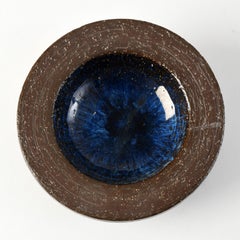 Petit plat vintage en grès émaillé Michael Andersen Bornholm Danemark années 1960