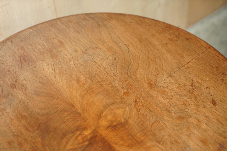 Small Vintage English Oak Coffee Table with Nice Cabriole Legs Lovely