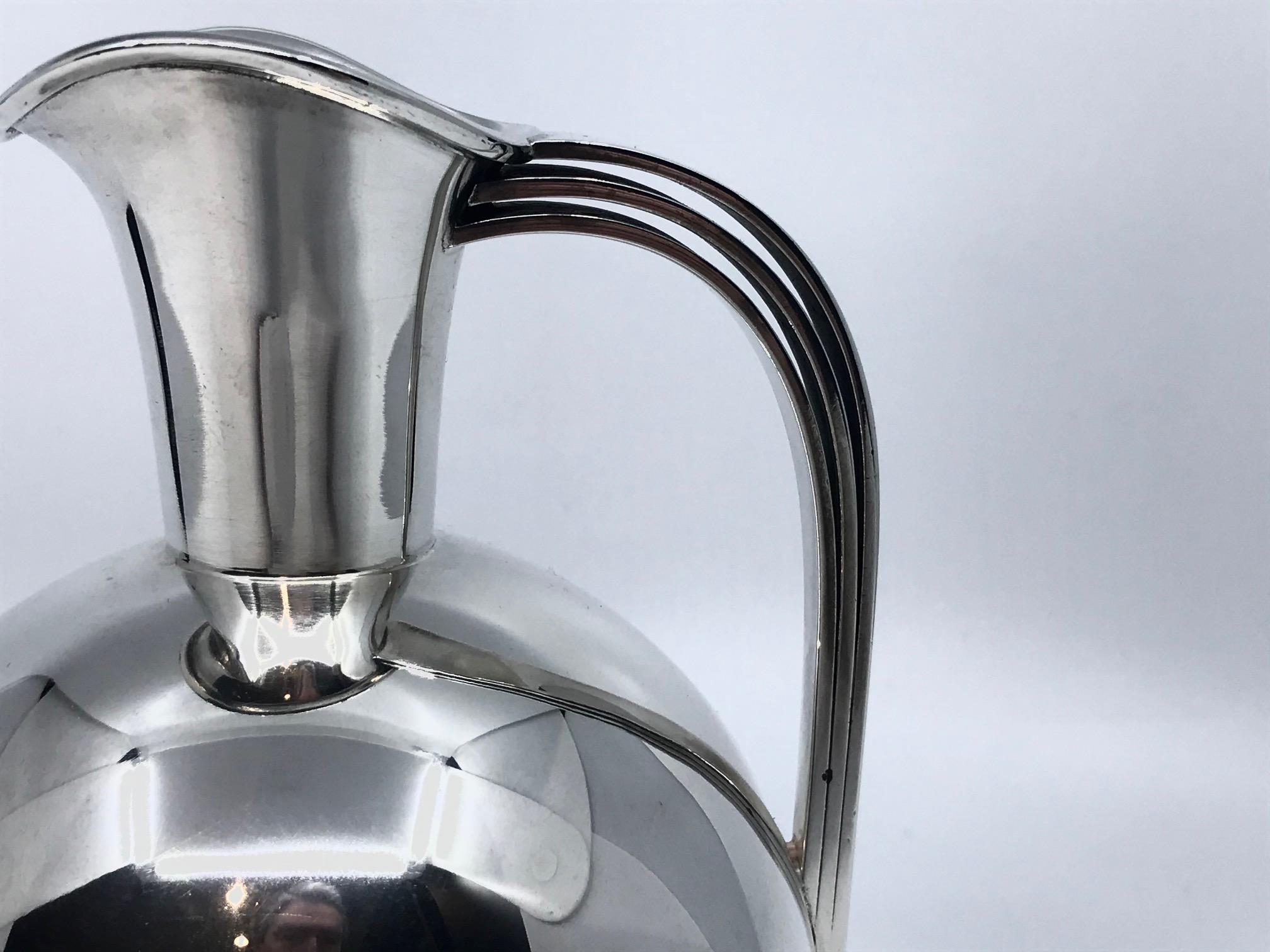 Polished Small Vintage F. Hingelberg Art Deco Pitcher by Svend Weihrauch 896 For Sale