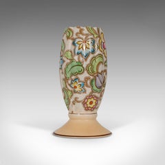 Small Vintage Flower Vase, English, Ceramic, Goblet Urn, Art Deco, circa 1940