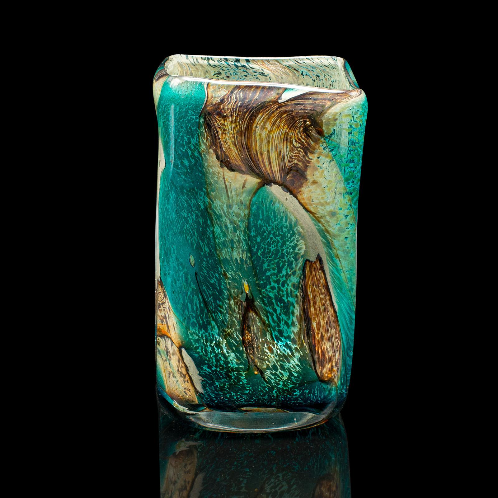 Petit vase à fleurs maltais, verre d'art, manches à fleurs, porte-théière Bon état - En vente à Hele, Devon, GB