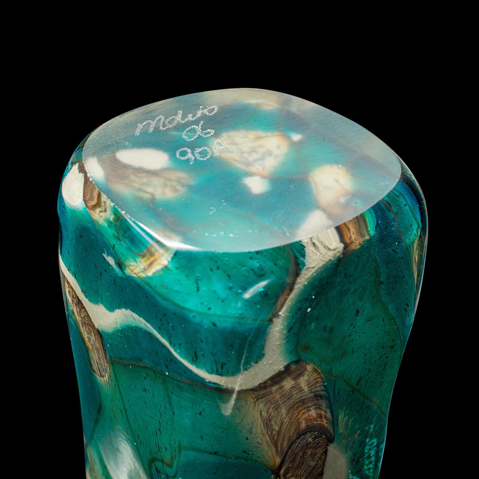 Petit vase à fleurs maltais, verre d'art, manches à fleurs, porte-théière en vente 1