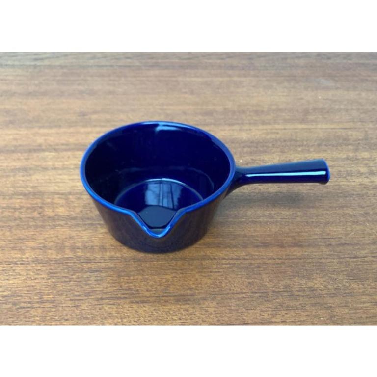 Pequeño cuenco vintage alemán de cerámica azul oscuro de Schönwald, años 70 Cerámico en venta