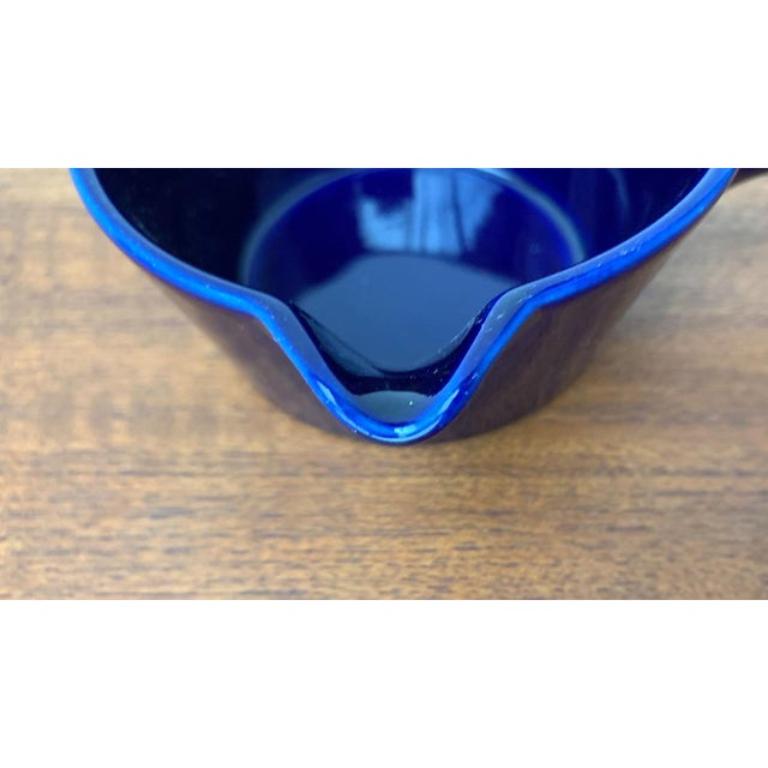 Pequeño cuenco vintage alemán de cerámica azul oscuro de Schönwald, años 70 en venta 3
