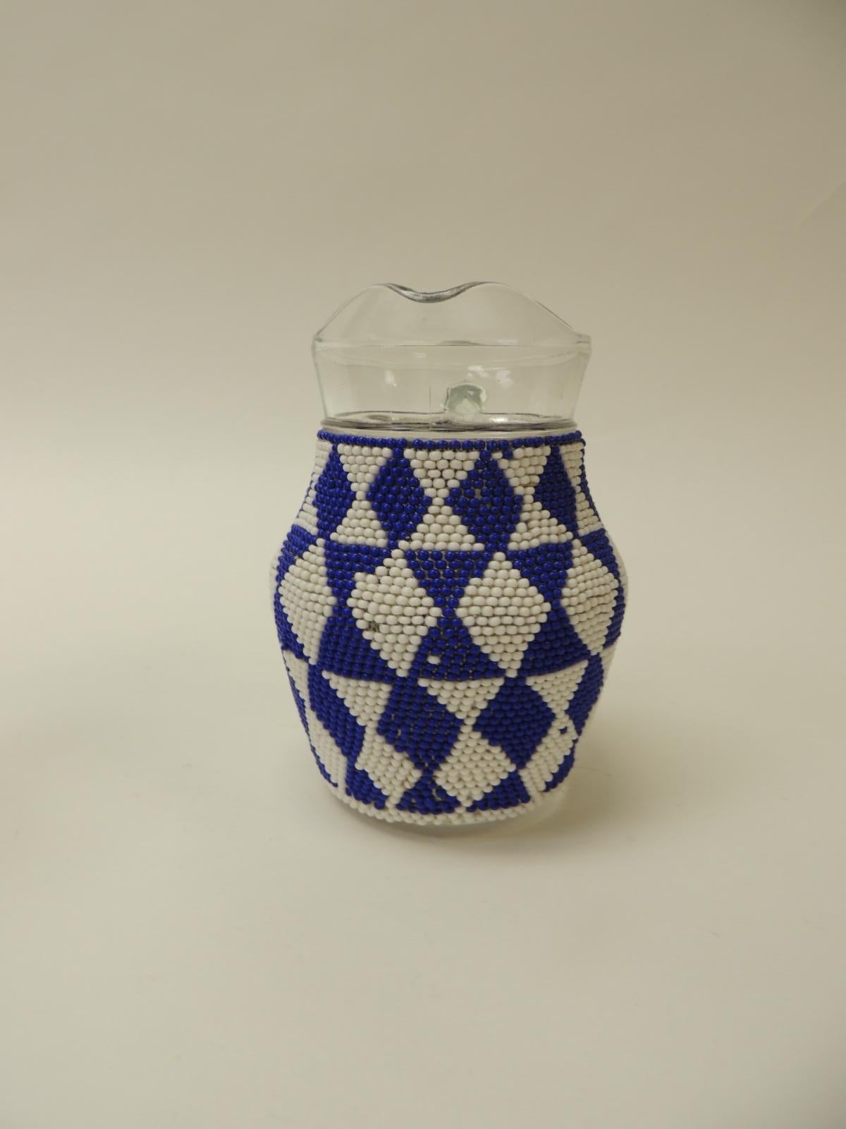 small glass milk jug