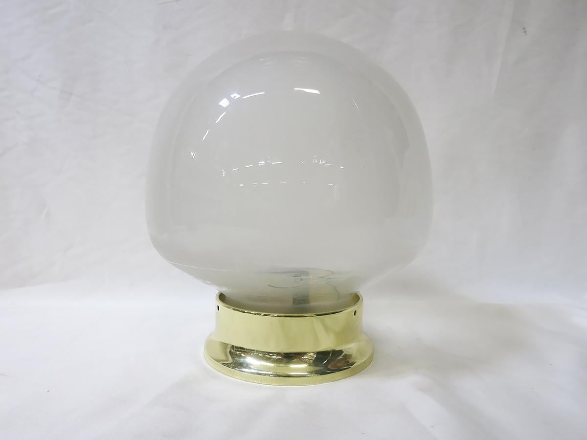 small glass globe pendant light