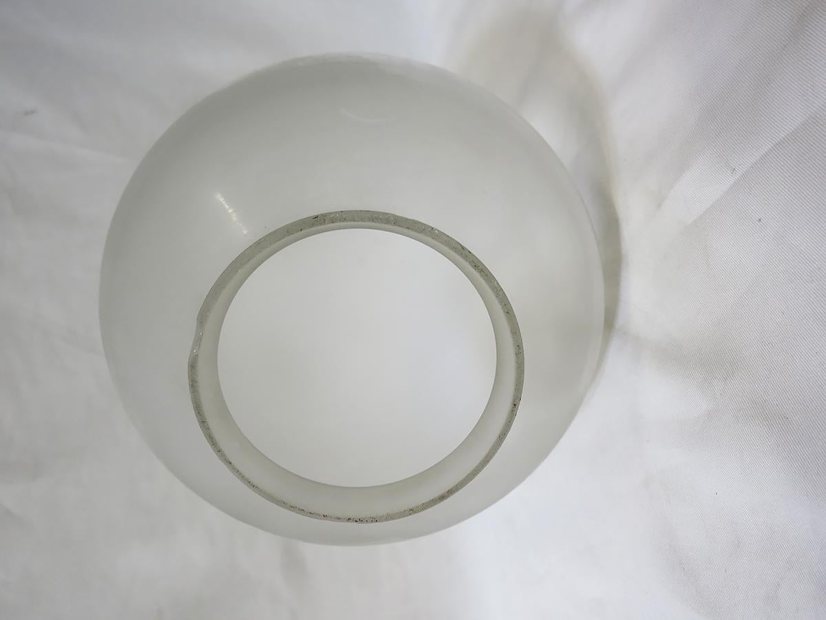 Mid-Century Modern Small Vintage Gumdrop Ceiling Glass Globe Pendant For Sale