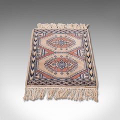 Small Vintage Hamadan Rug, Persian, Woollen, Hall, Prayer, Mat, Mid-20th Century