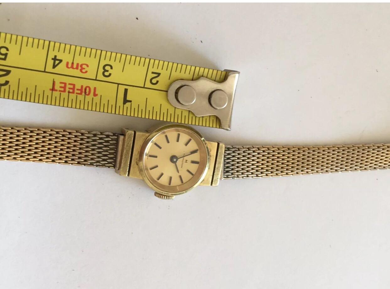 Small Vintage Hamilton Gold-Plated Ladies Wristwatch 3