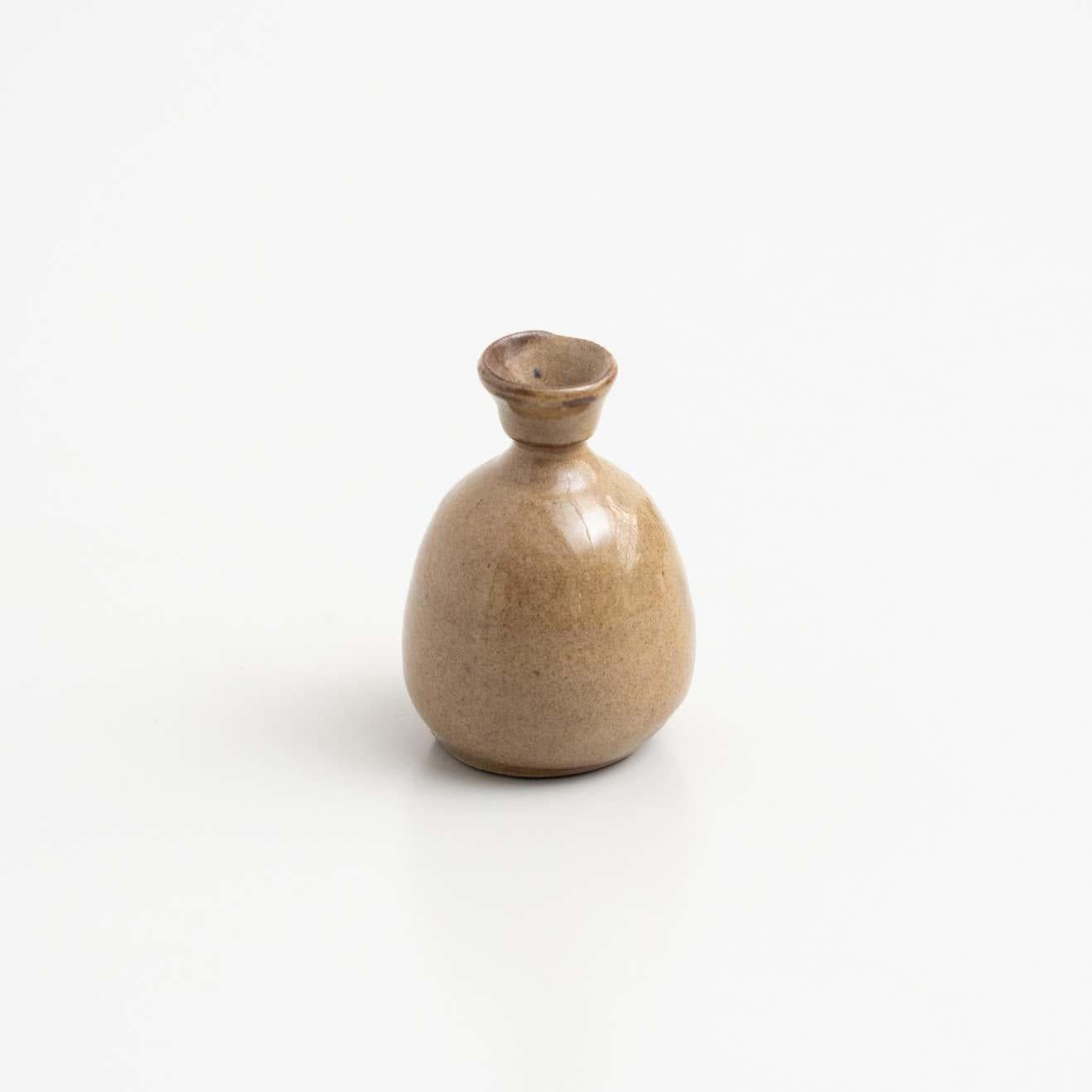 Small Vintage Hand-Painted Ceramic Vase – Spain, Circa 1950 In Good Condition For Sale In Barcelona, ES