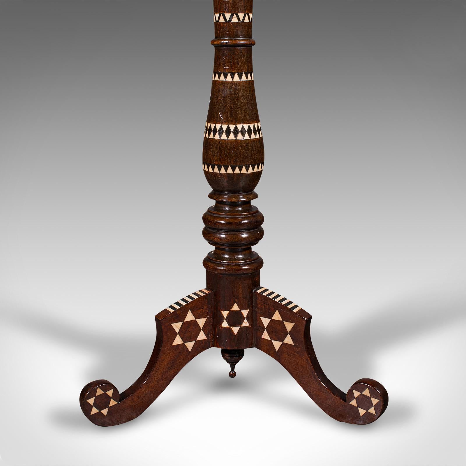 Small Vintage Hookah Table, Middle Eastern, Side, Moorish Taste, Mid Century 3