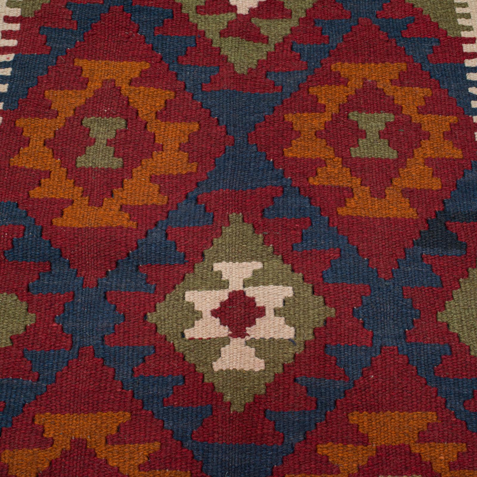 Small Vintage Maimana Kilim Carpet, Middle Eastern, Prayer Mat, Rug, Circa 1970 For Sale 5