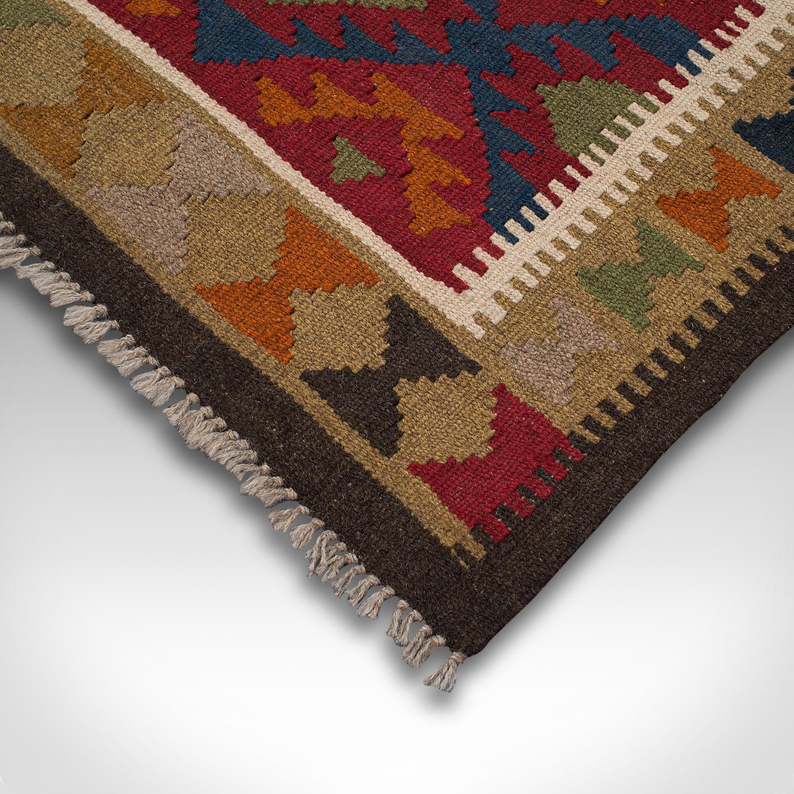 Small Vintage Maimana Kilim Carpet, Middle Eastern, Prayer Mat, Rug, Circa 1970 For Sale 2
