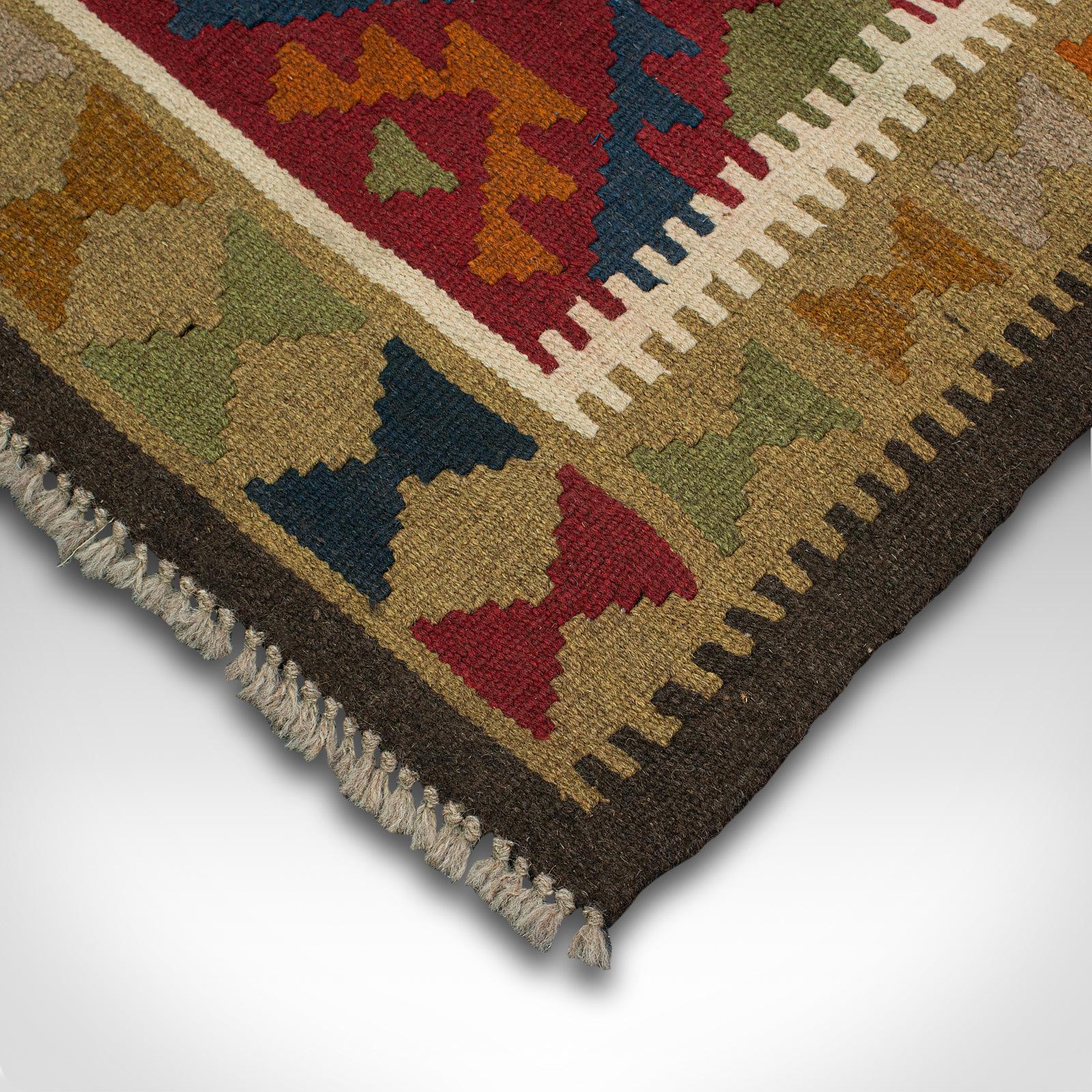 Small Vintage Maimana Kilim Carpet, Middle Eastern, Prayer Mat, Rug, Circa 1970 For Sale 4