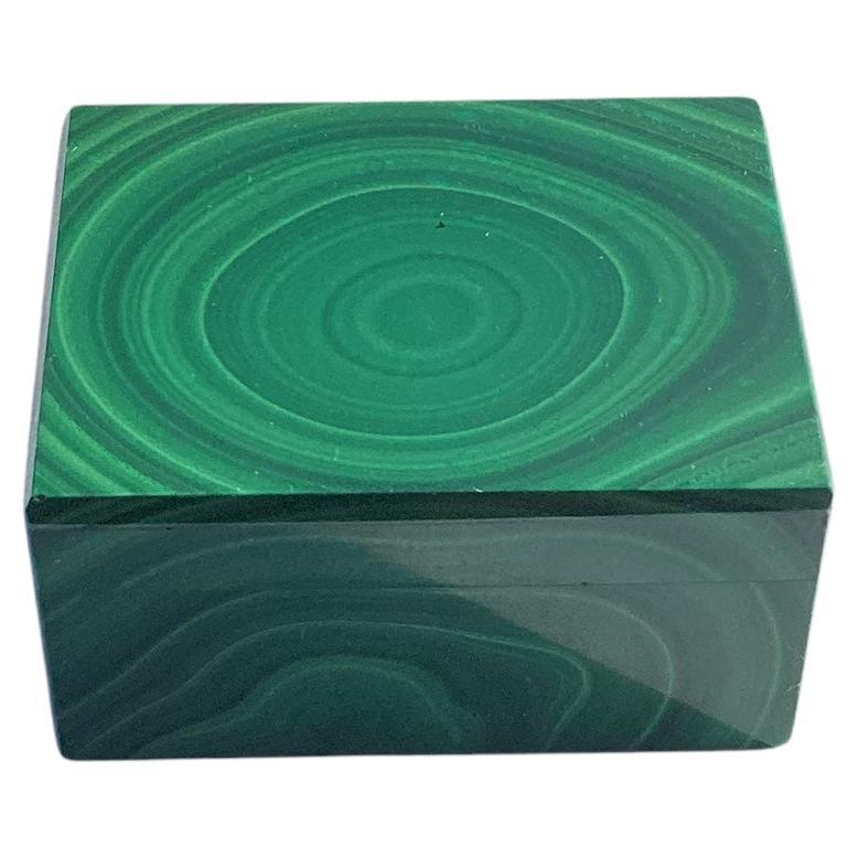 Small Vintage Malachite Box