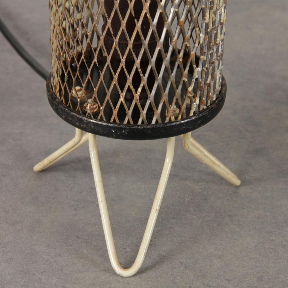 Kleine Vintage-Metall-Lampe, 1950er Jahre (Französisch) im Angebot