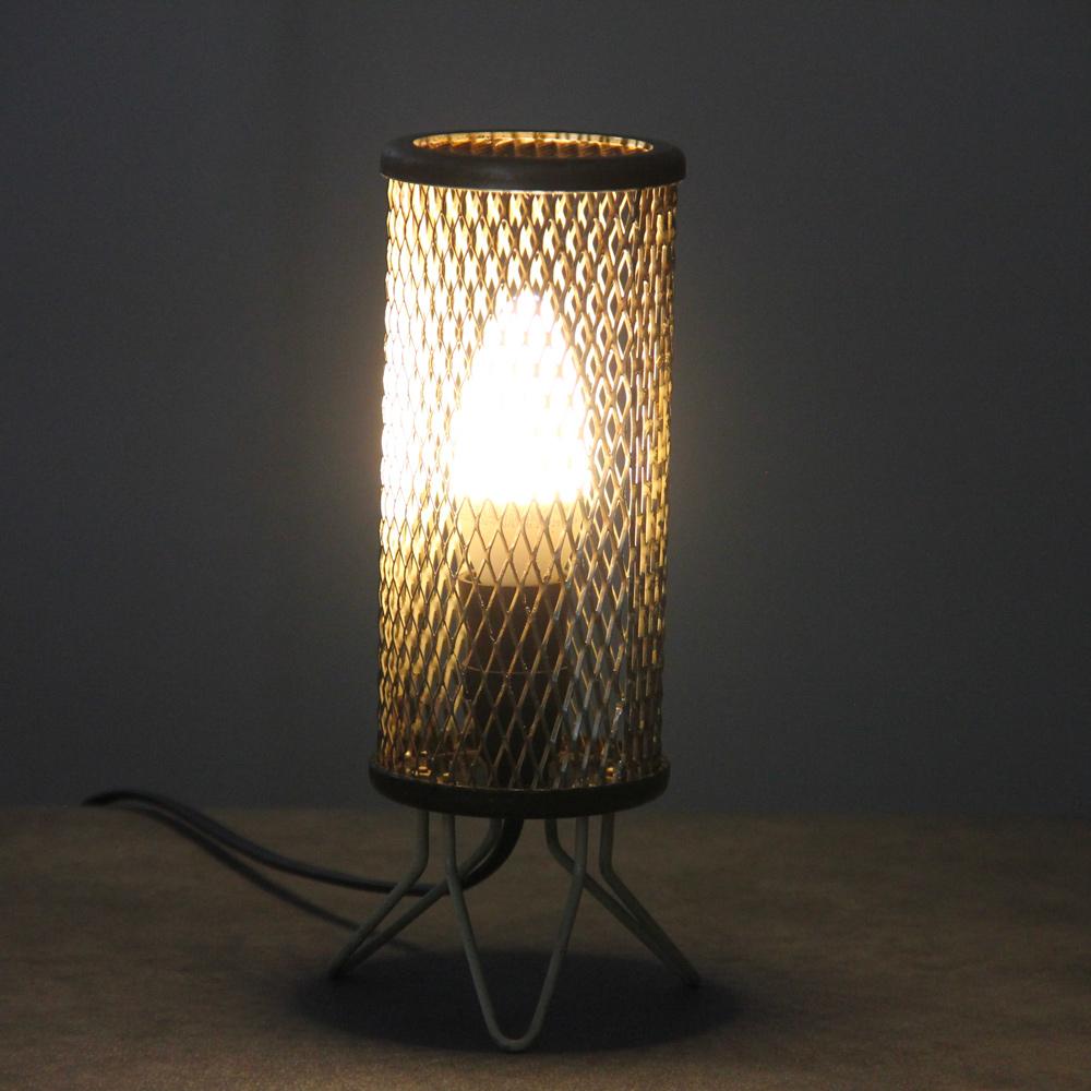 Kleine Vintage-Metall-Lampe, 1950er Jahre (Mitte des 20. Jahrhunderts) im Angebot