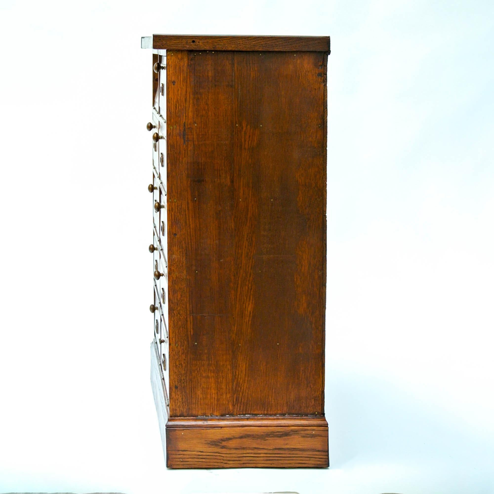 Small Vintage Notary Cabinet with Flaps, France, circa 1930s 6