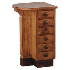 Kleine Vintage Eiche Ladentheke aus Frankreich, CIRCA 1960