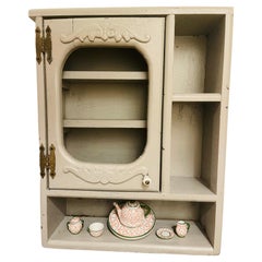 Armoire murale de cuisine vintage vieillie