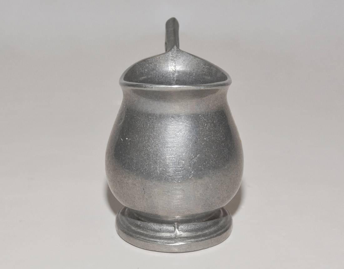 Kleiner Zinnsahnekännchen Vintage (Georgian)
