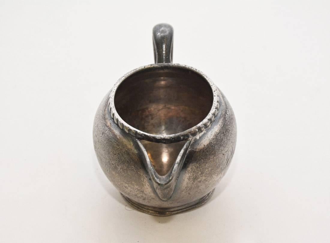 antique pewter creamer