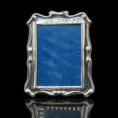 Kleiner Vintage-Bilderrahmen, Englisch, versilberter Fotorahmen, Art Deco, 1930
