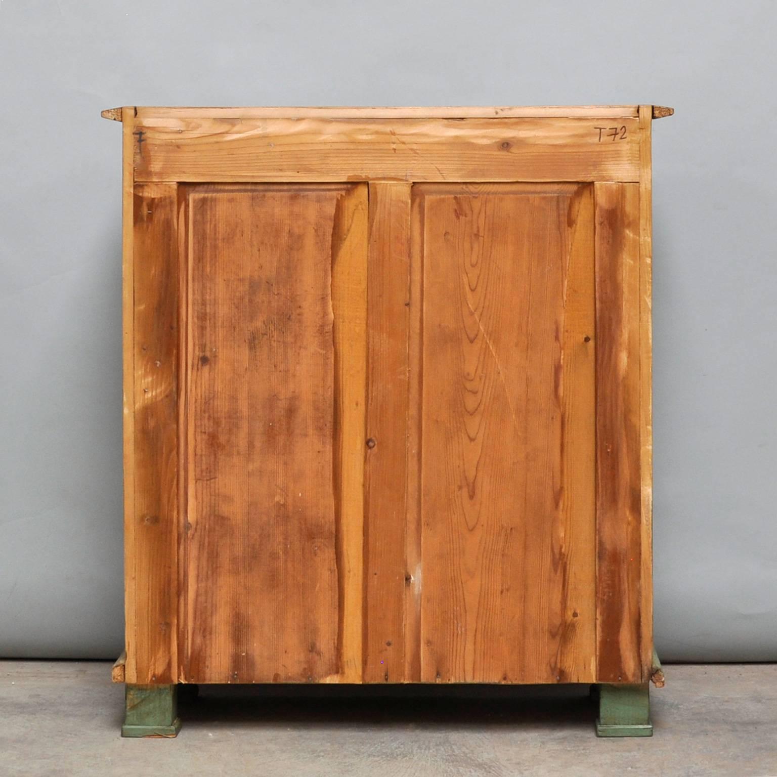 Hungarian Small Vintage Pine Cabinet, 1930s
