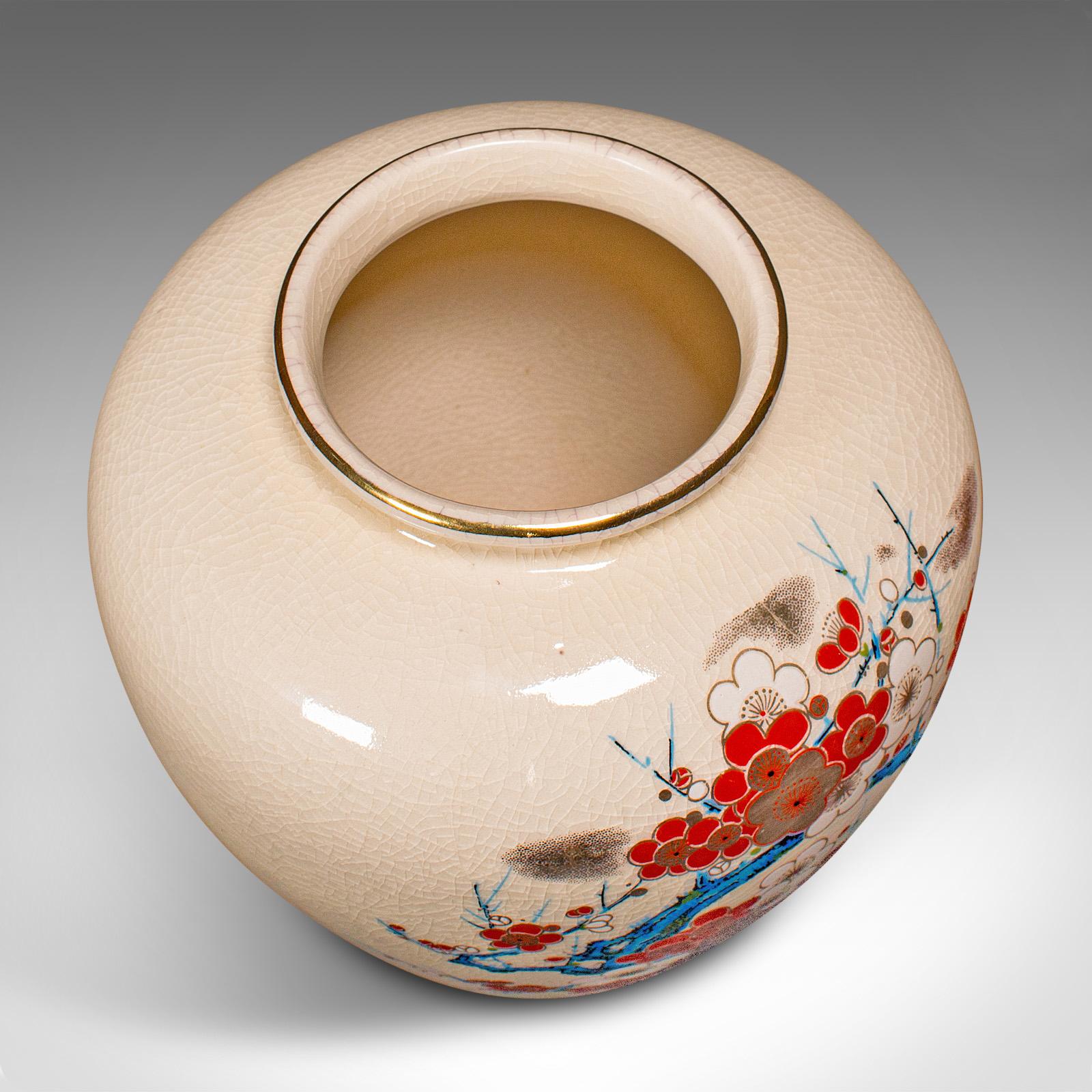 Small Vintage Posy Vase, Chinese, Ceramic, Baluster Urn, Flower Decor, C.1970 For Sale 2