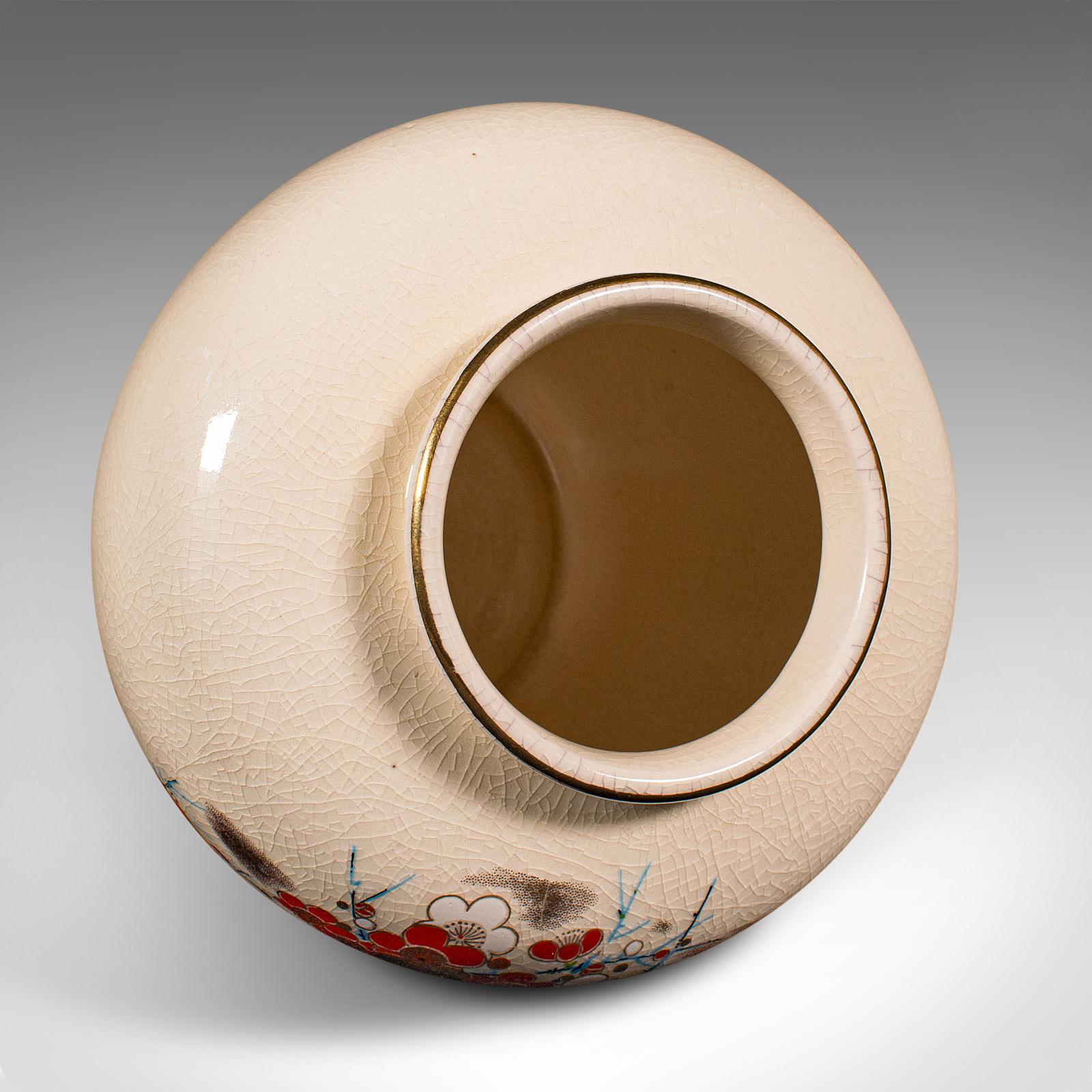 Small Vintage Posy Vase, Chinese, Ceramic, Baluster Urn, Flower Decor, C.1970 For Sale 3