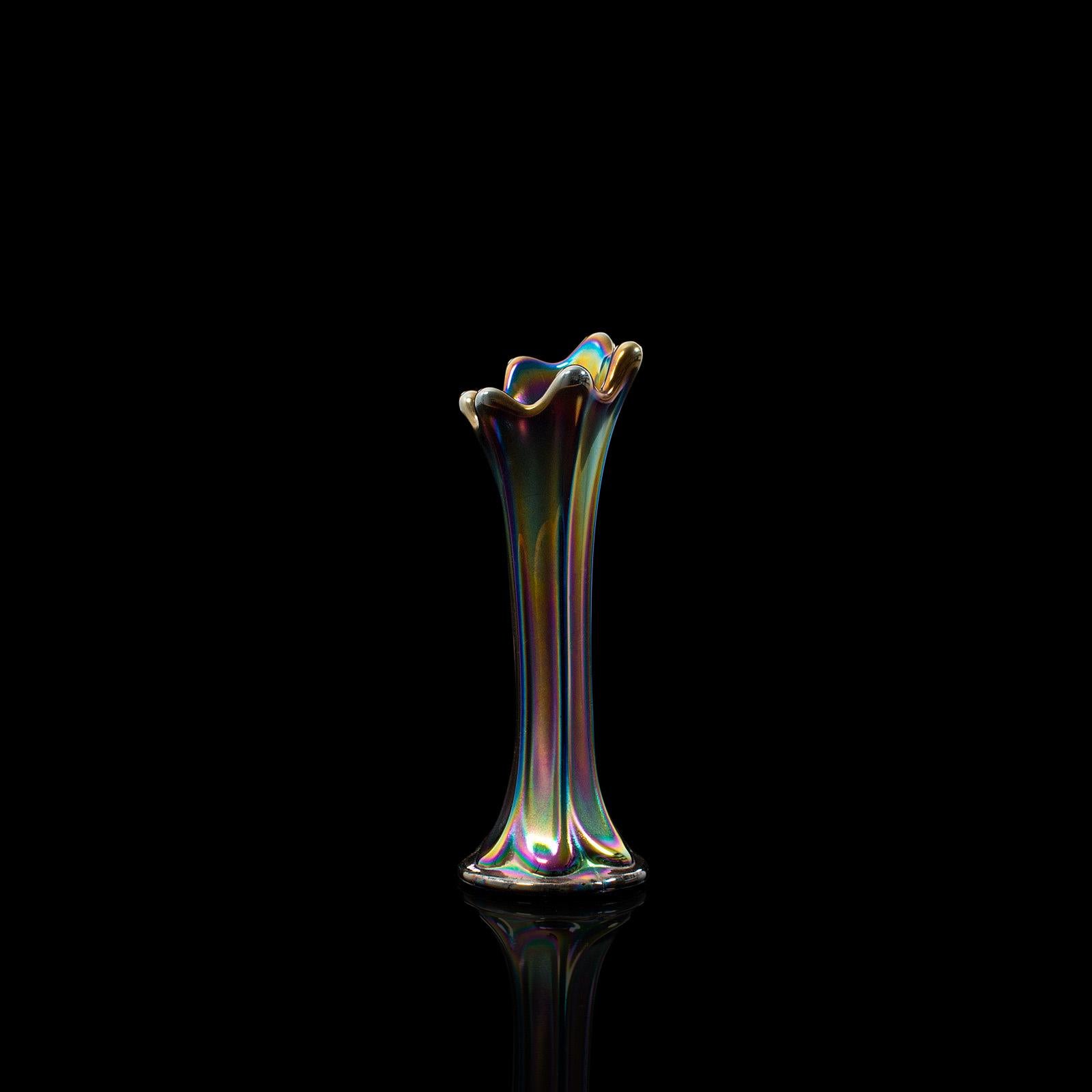 carnival glass vase